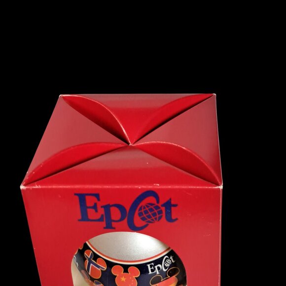 Disney Parks Epcot World Showcase Christmas Glass Ornament Mickey Countries - Picture 15 of 16